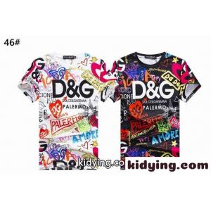存在感抜群 ロゴ プリント トップス 半袖 ドルチェ&ガッバーナ コピーブランド Tシャツ コピー メンズ ファッション 春夏 クールネックkid26rW9XXf