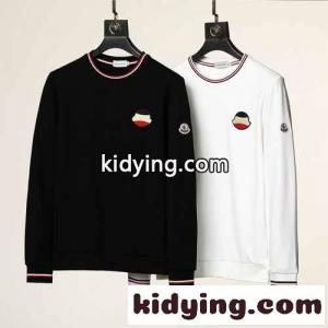 合わせやすい 定番 クールネック モンクレール コピー 長袖tシャツ コピー カジュアル オシャレ 人気 プルオーバー トップスkid26Ony8nC