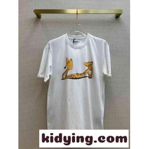 カジュアル ゆったり オシャレ クールネック 可愛い プリント イヴ・サンローラン コピー tシャツ コピー レディース半袖 トップスkid26vayaqa