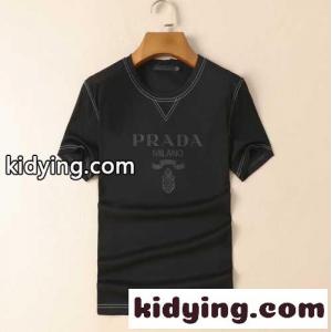 春夏 新作 合わせやすい 定番 人気 クラシック プラダ スーパーコピー Tシャツ コピー 半袖 カジュアル おしゃれ ホワイト ブラックkid26aq4nmy