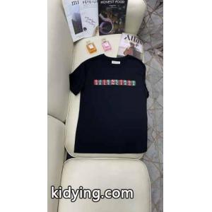 注目される プリント クールネック バレンシアガ スーパーコピー Tシャツ コピー 半袖 カジュアル おしゃれ ブラックkid26T9zeCq