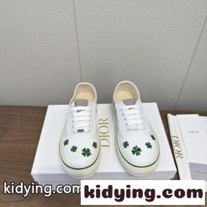 クリスチャン・ディオール スーパーコピー dior スーパーコピー Saltwind スニーカー コピー 四葉のクローバー刺繍 ホワイトkid26WbC0bq