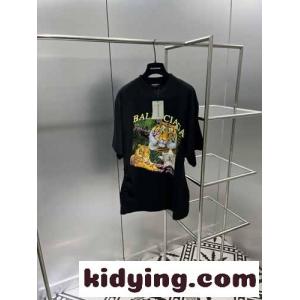 バレンシアガ ブランド コピー Tシャツ コピー 大人気 新作 プリント ゆったり クールネック カジュアル 半袖 柔らかい ファッションkid26Pr8baq