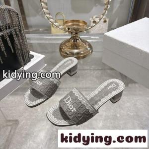 dior ブランド コピー Dentelle ヒールスライド クリスチャン・ディオール ブランド コピー サンダル コピー グレーkid26XDqC0z