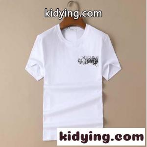 春夏新作 プリント 注目される ファッション ラウンドネック ロエベ コピーブランド 半袖tシャツ コピー ホワイト ブラックkid26fO9DCy