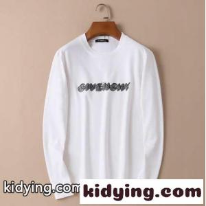 3色 ベーシック プリント クールネック 裏起毛 快適 ジバンシィ コピー 長袖tシャツ コピー メンズ  カジュアル おしゃれkid26Pf85vC