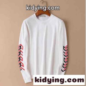 グッチ コピー 長袖tシャツ メンズ コピー オシャレ 柔らかい 合わせやすい プリント プルオーバー ホワイト ブラックkid260L99PD