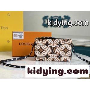 ルイ・ヴィトン バッグ 安い コピー LV Crafty抽象グラフィックアートキャプチャ 新しいPochette Double Zipチェーンバッグを煥すkid2655X91n