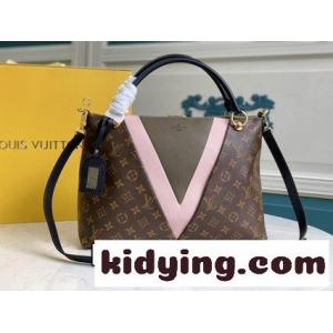 大きいサイズのMonogram帆布と粒面皮革を組み合わせて このV Tote MM手袋をデザインした ルイ・ヴィトン バッグ 人気 コピーkid26T155jq