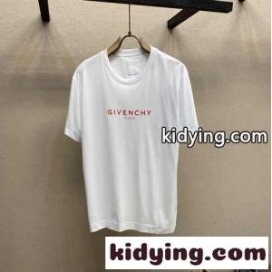 ジバンシィ コピー Tシャツ コピー シンプル ロゴ プリント クルーネック 半袖 トップスkid26euGTrC
