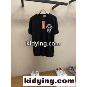 おしゃれ 人気 クルーネック エレファント 半袖Tシャツ メンズ ケンゾー Tシャツ コピー ブラックkid26X11rim
