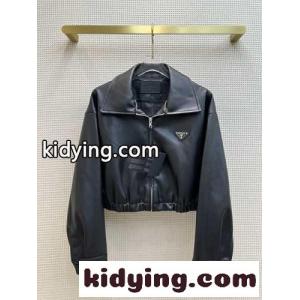 おしゃれ 人気 上品 PUレザージャケット プラダ コピー ジャケット コピーkid26mWzmOD