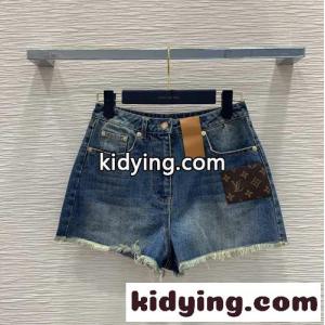 LV バイ・ザ・プール フレイドヘムデニムミニショーツ ルイヴィトン スーパーコピー パンツ コピーkid26rCOHvC