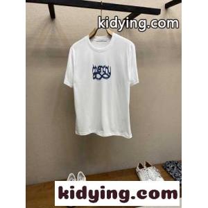 カジュアル ジバンシィ コピー Tシャツ 偽物 プリント クルーネック コットン 半袖Tシャツ ホワイトkid26K1f0rq