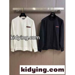 カジュアル 定番 ロゴ入り プラダ ブランド コピー Tシャツ コピー コットン スウェットシャツkid2695TXDi