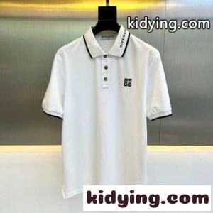 上品 カジュアル コットンピケ 半袖 ポロシャツ ジバンシィ コピーブランド Tシャツ コピー ホワイトkid26H9LvSz