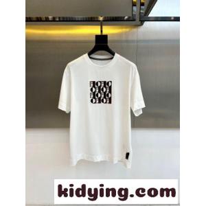 ベーシック ロゴ刺繍 フェンディ コピー Tシャツ 偽物 クルーネック 半袖Tシャツ ホワイトkid26TjCq8r