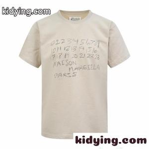 Maison Margiela メゾン マルジェラ コピー 話題集中 ベージュ アートテイスト モードカジュアル 半袖Tシャツkidying26zumGfy