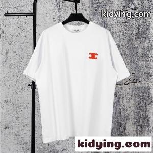 人気 ホワイト ミニロゴ刺繍 清潔感 定番 celine コピー セリーヌ コピー コピー 半袖Tシャツkidying26HLbKXv