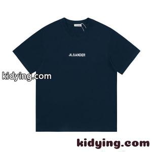 上質 ロゴプリント ジルサンダー Tシャツ ネイビー 半袖 ミニマル JIL SANDER コピーkidying26rqmSra