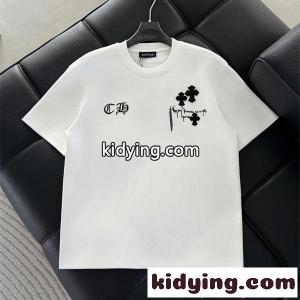 クロムハーツ コピーブランド スーパーコピー 高見え ホワイト 半袖 Tシャツ モード系 洗練 クール CHROME hearts コピーブランド ストリート映えkidying26uKTvuu