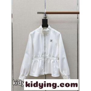 カジュアル コットン ジップアップジャケット シャネル ブランド コピー ジャケット コピー ホワイトkid26yS1fiq
