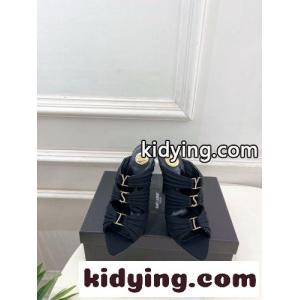 YSL エミリー ミュール イヴ・サンローラン ブランド コピー サンダル コピー ブラックkid26D8rmmC
