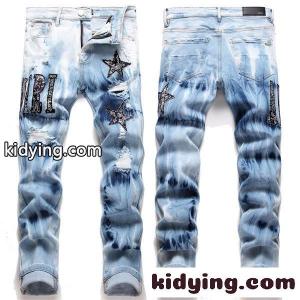 デニムパンツ アミリ スーパーコピー AMIRI ダメージ加工 プリント 個性派 ストリート系 ジーンズkidying26zCquSj