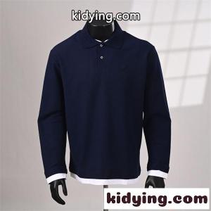 長袖ポロシャツ 重ね着風 プラダ コピー コピー レイヤード仕様 上品 ストレッチ素材 prada コピーkidying26ySz0Lz