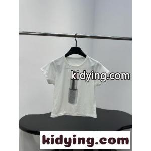 リップモチーフクロップドコットンTシャツ アレキサンダーワング Tシャツ コピー ホワイトkid26Xzuiau