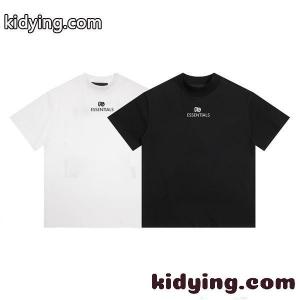 半袖Tシャツ グレー ポイント シンプル ESSENTIALS 爽やか ストリート カジュアル エッセンシャルズ 偽物kidying269rOPza