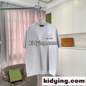 ブラック 半袖Tシャツ 軽量通気 快適 ARCTERYX シンプル 高級感 メンズ アークテリクス 偽物kidying26ruyKnu