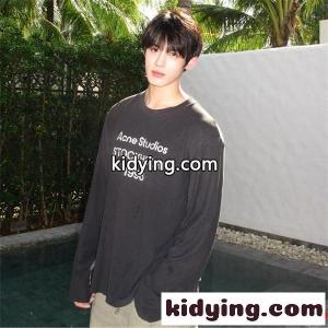 秋冬 厳選 マルチカラー ロゴ ACNE STUDIOS アクネ ストゥディオズ コピー ロングTシャツ 実用的kidying26aaaSDC