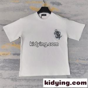 アミリ コピー AMIRI ミニマル ポイント刺繍 半袖Tシャツ メンズ レディース兼用 シンプル 上質kidying26yiOryu