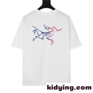 アークテリクス コピー アート風 プリント ARCTERYX 半袖Tシャツ メンズ 個性派デザイン カジュアルkidying261bW9Dm