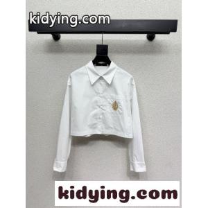 アンカーパッチ クロップドシャツ ルイ・ヴィトン シャツ コピー トップスkid26SXn8Pz