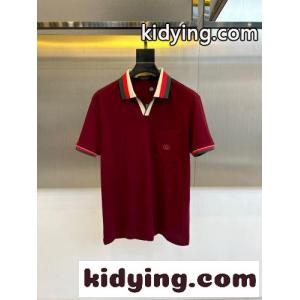 洗練された カジュアル スキッパーポロシャツ グッチ コピーブランド Tシャツ 偽物 ボルドーkid26re81ru