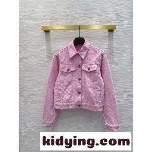 GGジャカード デニムジャケット グッチ スーパーコピー ジャケット 偽物 ブルゾン ピンクkid26f8PPnC