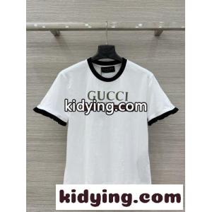 人気 カジュアル ロゴ入り コットン 半袖Tシャツ グッチ コピー Tシャツ コピー ホワイトkid26n05Xfi