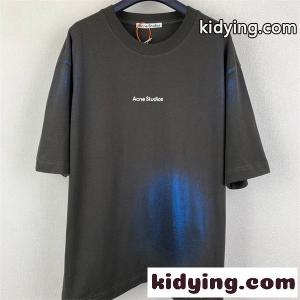 ミニロゴ Acne ワンポイントTシャツ ブラック アクネストゥディオズ コピー 半袖 シンプル 上品kidying26TTbS1v