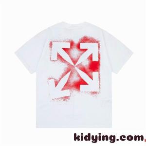品質保証 オフホワイト コピーブランド 通販 メンズ半袖TシャツOff-white コピーブランドプリントＴシャツ2色可選kid26uS1fCm