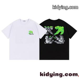 透気快適な着心地Off-white スーパーコピーオフホワイト スーパーコピースーパーコピー男女兼用　クルーネック半袖Tシャツkid26PLbyKz