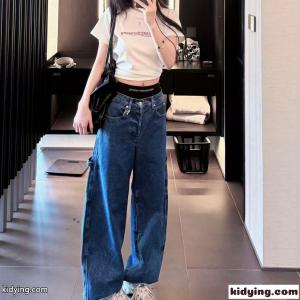 デニムパンツ レディース ルーズフィット アレキサンダー コピー ワンストリート系 トレンド Alexander Wangkidying26K15rCe