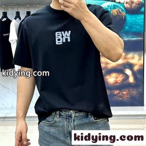 Alexander wang ロゴTシャツ 反転プリント 韓国風カジュアル モード感 軽やか素材 アレキサンダーワン コピーkidying26jC8Xbm