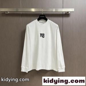 長袖Tシャツ Alexander wang ミニロゴ アレキサンダーワン コピー クリーンスタイル ゆったりシルエット 春秋kidying260jqmOz