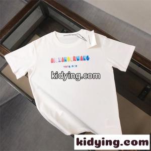 アレキサンダーワン コピー 半袖Tシャツ カラーロゴデザイン シンプル清潔感 夏カジュアル Alexander wangkidying26CimW5b