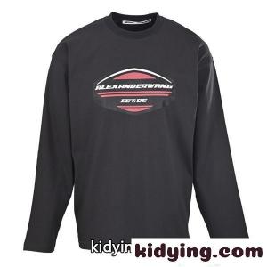 長袖Tシャツ スポーツ風ロゴ Alexander wang リラックスフィット デイリーウェア アレキサンダーワン コピーkidying261rWfuq