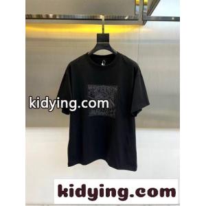 お洒落 カジュアル エルメス コピー Tシャツ 偽物 コットン 半袖Tシャツ ブラックkid26TLTX9n