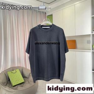 アレキサンダーワン コピー ロゴTシャツ Alexander wang ミニマルデザイン オーバーフィット シンプルkidying2681TDGn