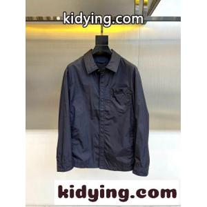 洗練された シャツジャケット プラダ スーパーコピー ジャケット 偽物 ネイビーkid26O9n81z